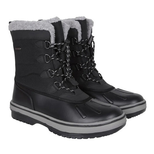 Black - Front - Mountain Warehouse Mens Thermal Waterproof Snow Boots