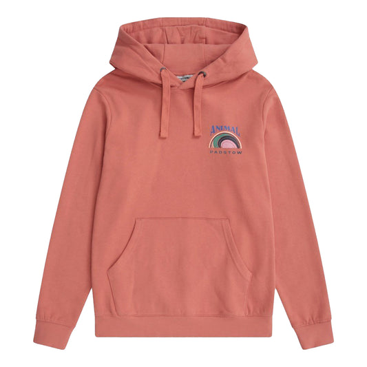 Pink - Front - Animal Womens-Ladies Maya Padstow Hoodie