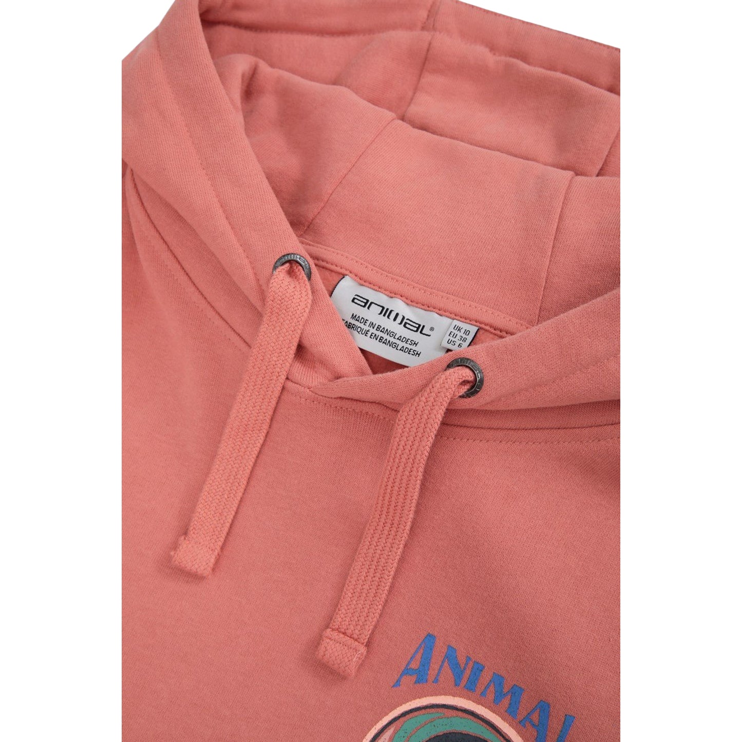 Pink - Side - Animal Womens-Ladies Maya Abersoch Hoodie