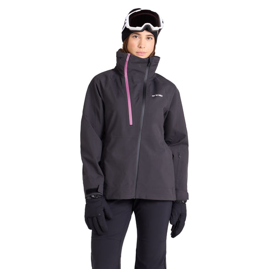 Black - Front - Mountain Warehouse Womens-Ladies Vortex 3 Layer Ski Jacket