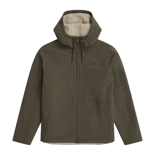 Green - Front - Animal Mens Jack Borg Lined Jacket
