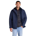 Navy - Side - Animal Mens 3 in 1 Padded Waterproof Jacket