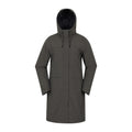 Khaki - Front - Mountain Warehouse Womens-Ladies Avery Waterproof Long Length Jacket