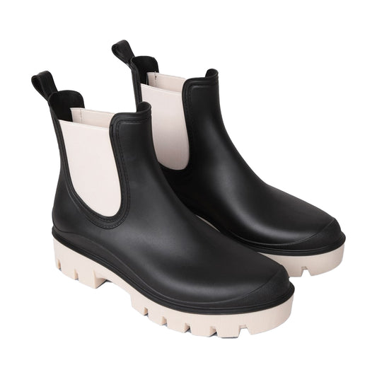 Black - Front - Animal Womens-Ladies Leah Ankle Length Wellington Boots
