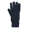 Navy - Front - Animal Mens Drew Faux Fur Lined Knitted Gloves