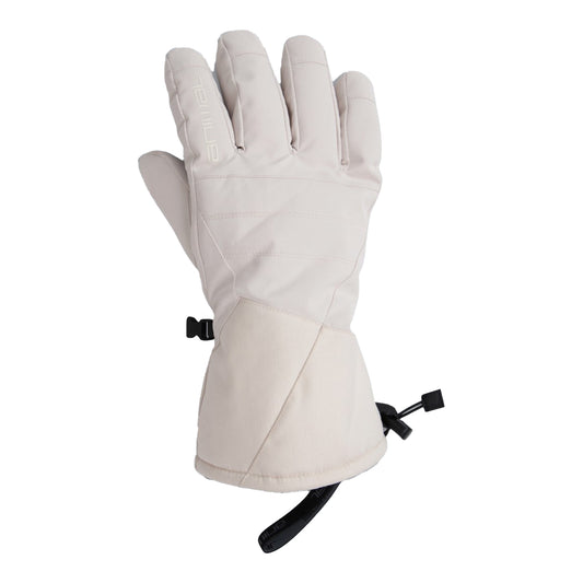 Off White - Front - Animal Mens Glacier Herringbone Ski Gloves