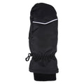 Black - Front - Mountain Warehouse Childrens-Kids Faux Fur Lined Isotherm Ski Mittens