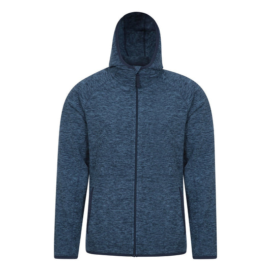 Blue - Front - Mountain Warehouse Mens Snowdon II Full Zip Hoodie