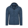 Blue - Pack Shot - Mountain Warehouse Mens Snowdon II Full Zip Hoodie