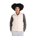 Beige - Side - Animal Womens-Ladies Down Lightweight Gilet