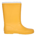 Mustard - Side - Mountain Warehouse Childrens-Kids Snow Lined Wellington Boots