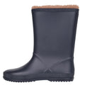 Navy - Lifestyle - Mountain Warehouse Childrens-Kids Snow Lined Wellington Boots