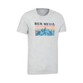 Light Grey - Side - Mountain Warehouse Mens Ben Nevis Graphic T-Shirt