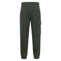 Khaki Green - Back - Mountain Warehouse Childrens-Kids Avery Brushed Back Jogging Bottoms