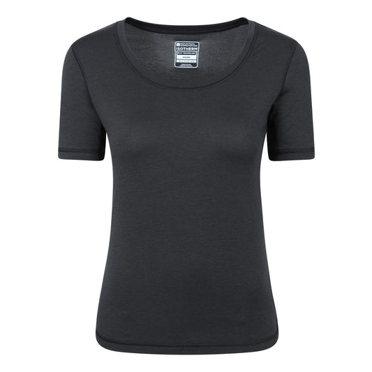 Black - Front - Mountain Warehouse Womens-Ladies Keep The Heat Isotherm T-Shirt