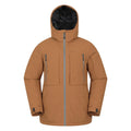 Tan - Front - Mountain Warehouse Mens Langdon Water Resistant Padded Parka
