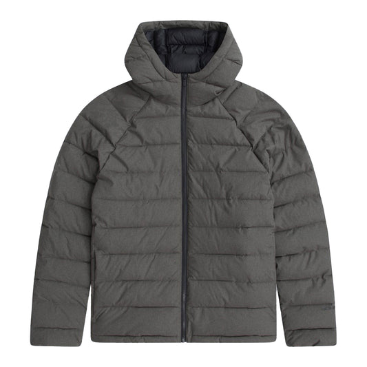 Khaki Green - Front - Animal Mens Light Cloud Cosi Hooded Marl Padded Jacket