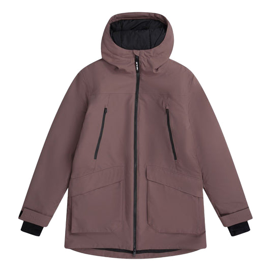 Brown - Front - Animal Womens-Ladies Echo Waterproof Ski Jacket