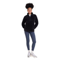 Black - Pack Shot - Animal Womens-Ladies Teddy Fleece Half Zip Jacket