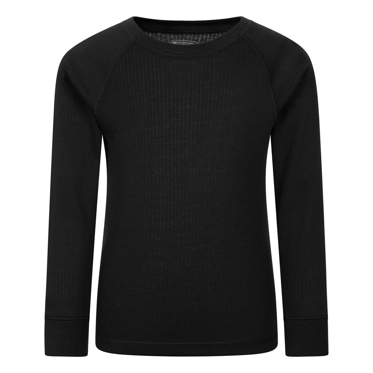 Black - Pack Shot - Mountain Warehouse Childrens-Kids Talus Base Layer Top (Pack of 2)