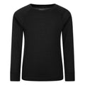 Black - Pack Shot - Mountain Warehouse Childrens-Kids Talus Base Layer Top (Pack of 2)