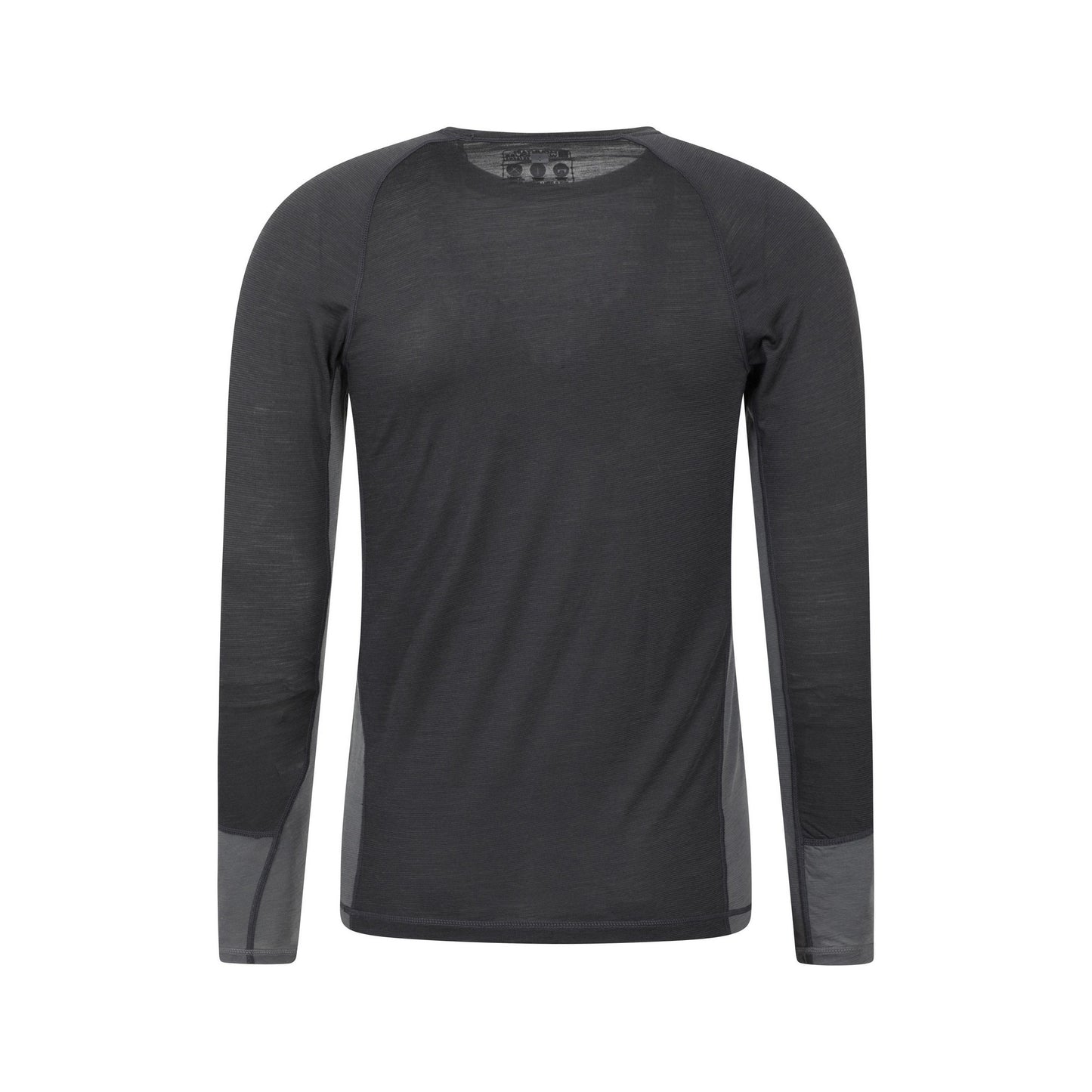 Charcoal - Pack Shot - Mountain Warehouse Mens Long-Sleeved Base Layer Top