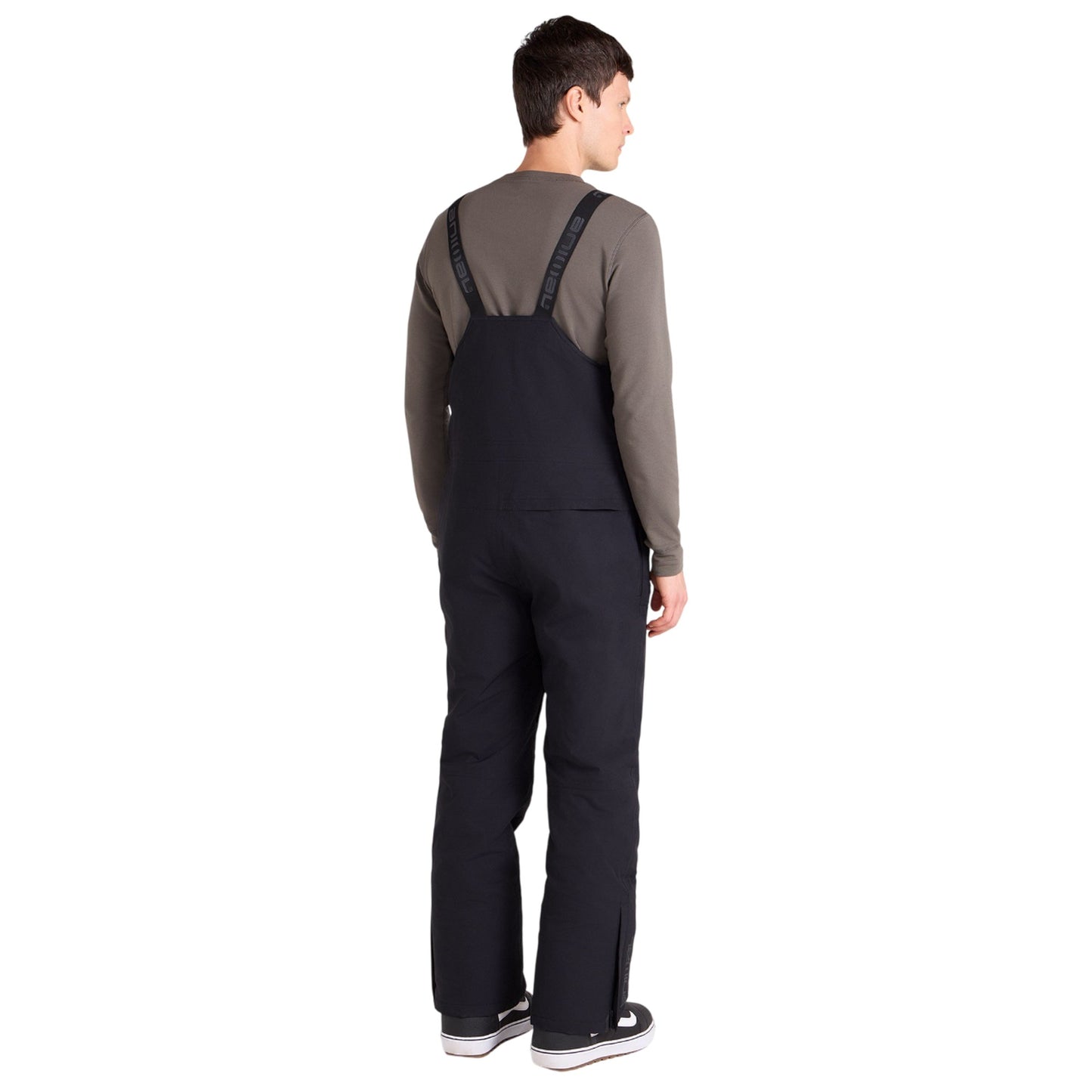 Black - Lifestyle - Animal Mens Powder Bib Front Ski Trousers