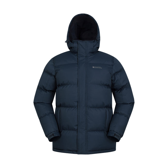 Navy - Front - Mountain Warehouse Mens Snow Padded Jacket