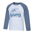White - Lifestyle - Mountain Warehouse Childrens-Kids Adventure Mountain Long-Sleeved T-Shirt