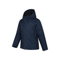 Navy - Side - Mountain Warehouse Childrens-Kids Ravine Padded Waterproof Jacket