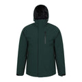 Dark Green - Front - Mountain Warehouse Mens Sycamore 3 in 1 Waterproof Jacket