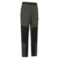 Green - Lifestyle - Mountain Warehouse Mens Forest Fleece Lined Two Tone Winter Trousers