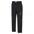 Black - Side - Mountain Warehouse Mens Forest Fleece Lined Two Tone Winter Trousers