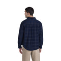 Charcoal - Back - Animal Mens Lewis Checked Cord Shirt