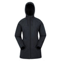 Black - Front - Mountain Warehouse Womens-Ladies Frost Longline Soft Shell Jacket