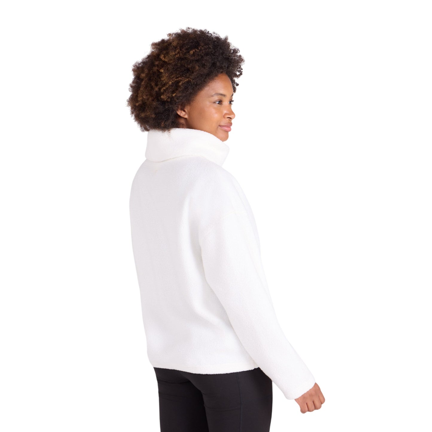 Beige - Close up - Mountain Warehouse Womens-Ladies Rydal Fleece Top
