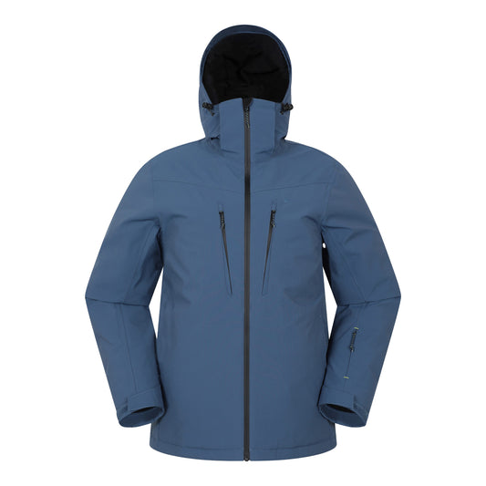 Blue - Front - Mountain Warehouse Mens Astro Ski Jacket