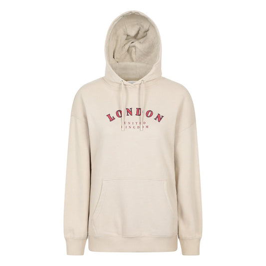 Beige - Front - Mountain Warehouse Womens-Ladies London Graphic Hoodie