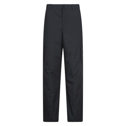 Black - Front - Mountain Warehouse Mens Delta Fleece Lined Regular Winter Trousers