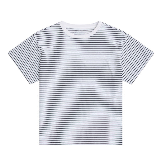 Off White - Front - Animal Womens-Ladies Idol Contrast Striped Relaxed Fit T-Shirt
