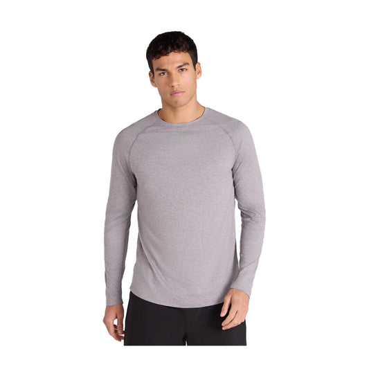 Charcoal - Front - Animal Mens Active Long-Sleeved T-Shirt