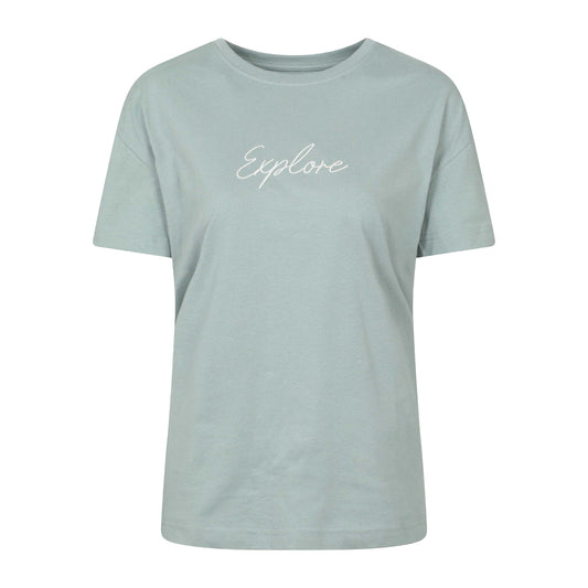 Light Khaki - Front - Mountain Warehouse Womens-Ladies Explore T-Shirt