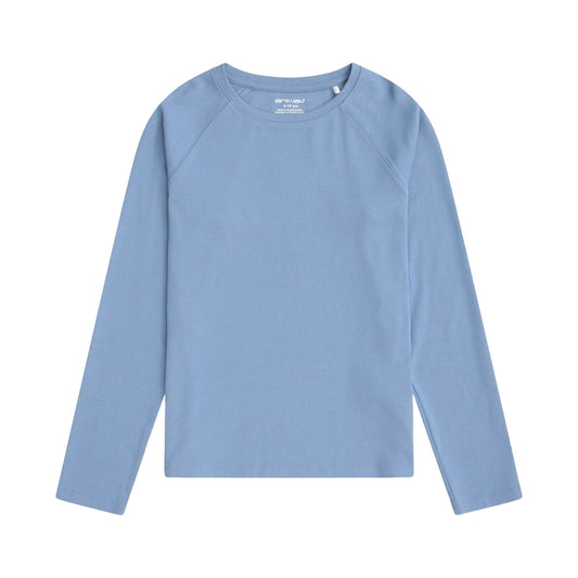 Navy - Front - Animal Girls Ashleigh Long-Sleeved T-Shirt