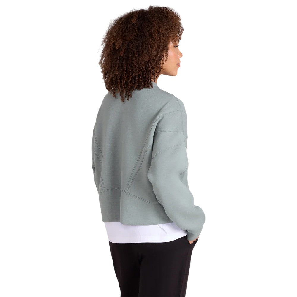 Pale Green - Pack Shot - Animal Womens-Ladies Active Crop Sweatshirt