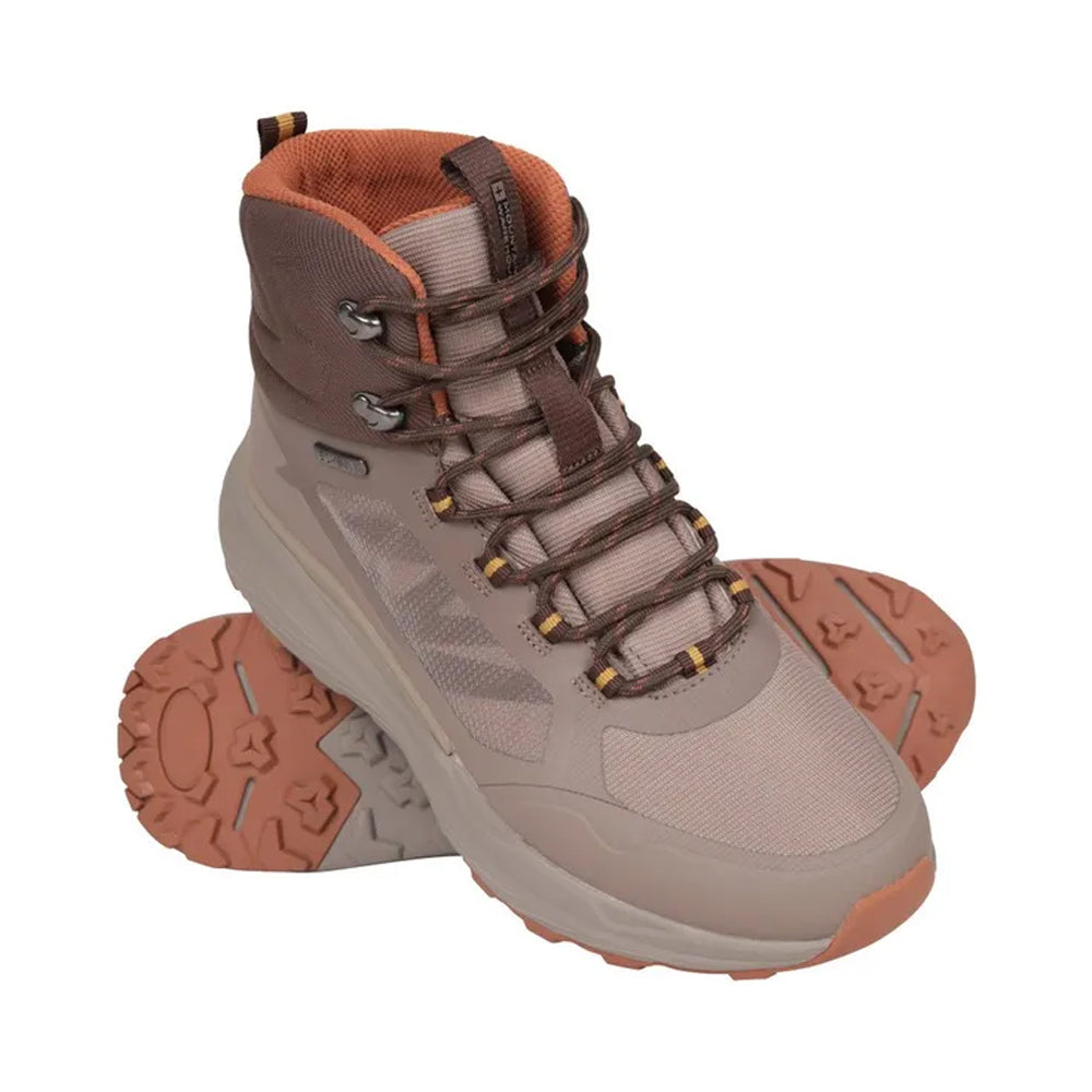 Brown - Close up - Mountain Warehouse Mens Ridge Waterproof Walking Boots