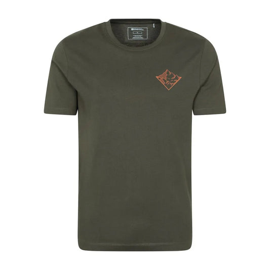 Green - Front - Mountain Warehouse Mens 3 Peaks Cotton T-Shirt