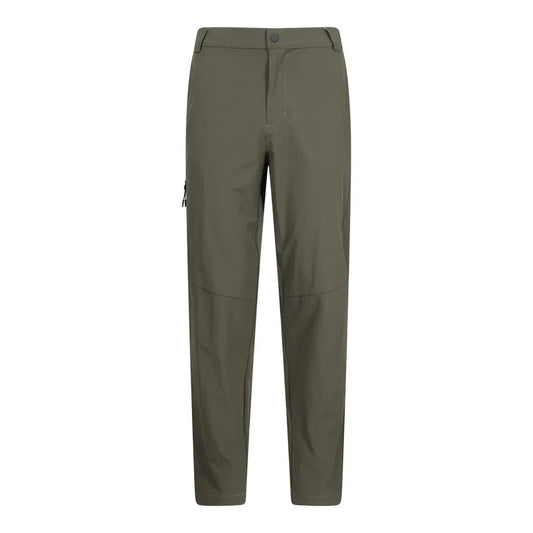 Khaki Green - Front - Mountain Warehouse Mens Wander Packaway Trousers