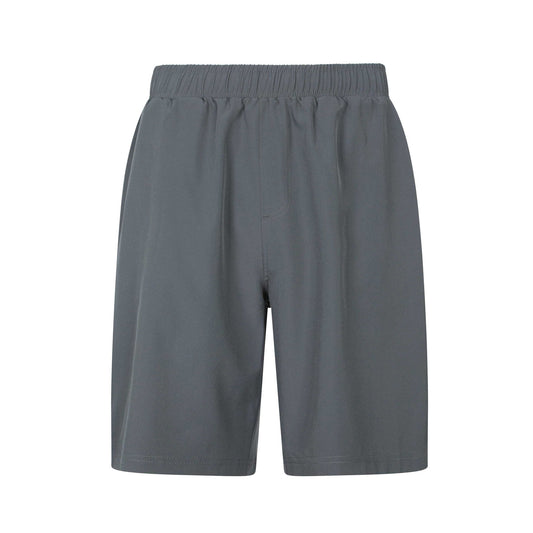 Charcoal - Front - Mountain Warehouse Mens Nine Hurdle Running Shorts