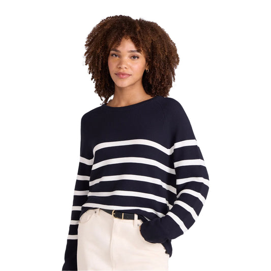 Navy - Front - Animal Womens-Ladies Cotton Textured Jumper