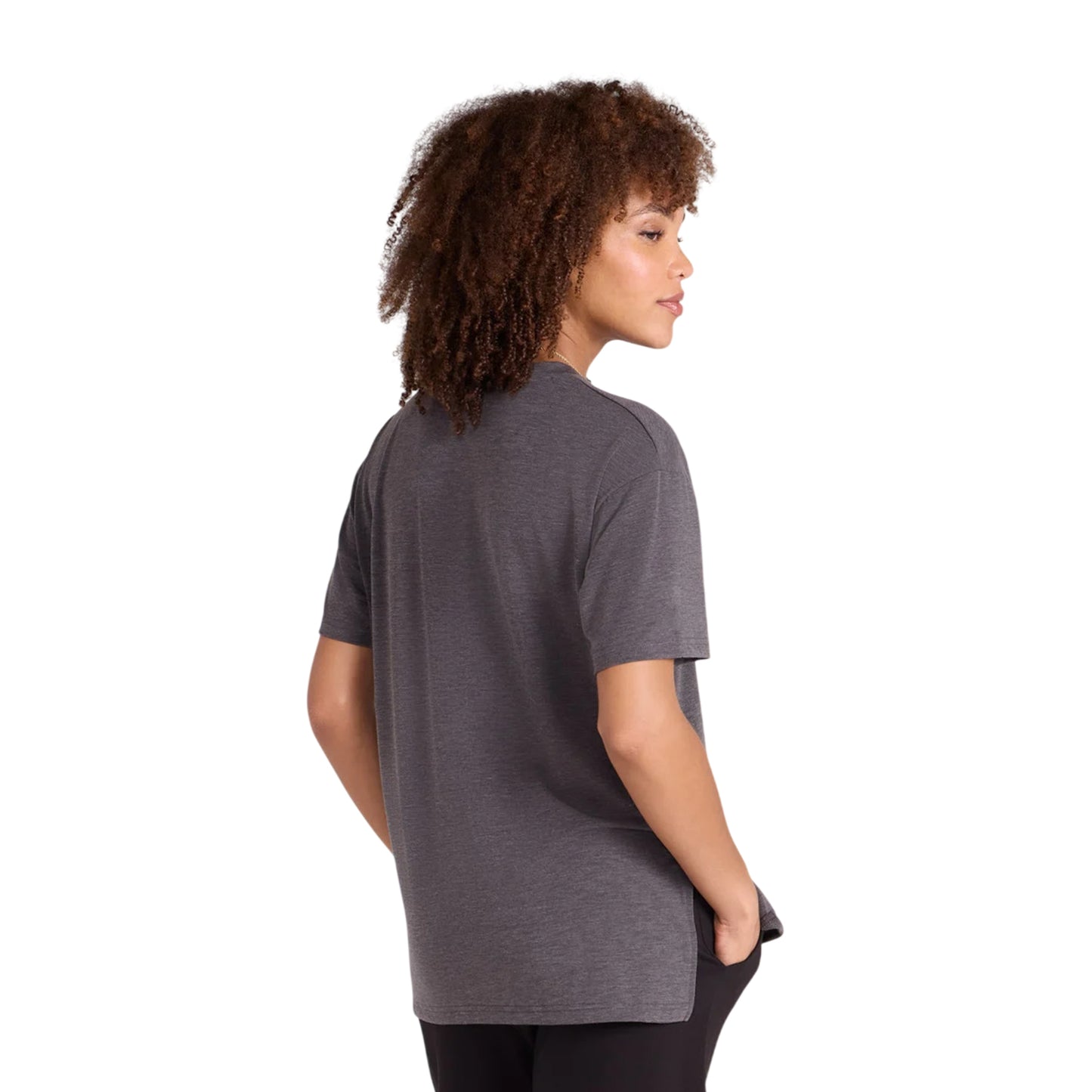 Charcoal - Pack Shot - Animal Womens-Ladies Sarah Short-Sleeved Active T-Shirt